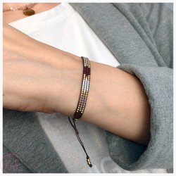 KiS SLIM COFFEE - BRANSOLETKA TKANA