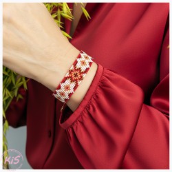 BRANSOLETKA TKANA KiS ARBUZOWA