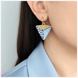 KiS TETYDA - KOLCZYKI TRÓJKĄTY