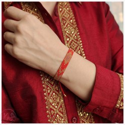 KiS CORALINA - BRANSOLETKA TKANA - SKLEP KiS - www.kolorowoistylowo.pl