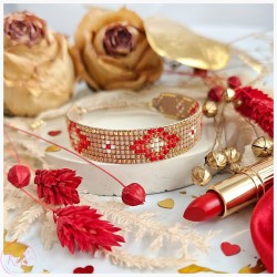 KiS JONIKA - BRANSOLETKA TKANA - Sklep z bransoletkami www.kolorowoistylowo.pl