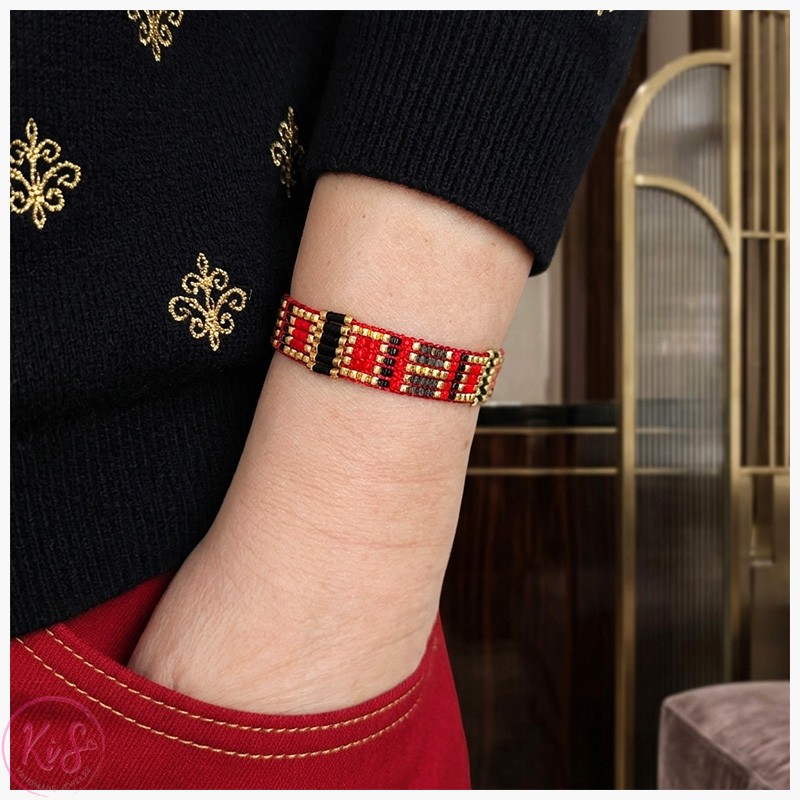 KiS RUSTICA - BRANSOLETKA TKANA