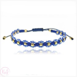 KiS HITKA SZAFIRKA - BRANSOLETKA PLECIONKA