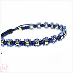 KiS HITKA SZAFIRKA - BRANSOLETKA PLECIONKA