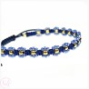 KiS HITKA SZAFIRKA - BRANSOLETKA PLECIONKA