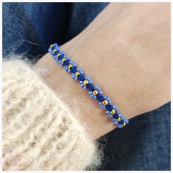 KiS HITKA SZAFIRKA - BRANSOLETKA PLECIONKA