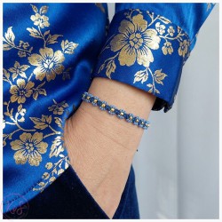 KiS HITKA SZAFIRKA - BRANSOLETKA PLECIONKA