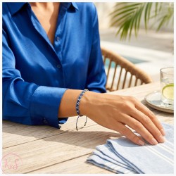 KiS HITKA SZAFIRKA - BRANSOLETKA PLECIONKA