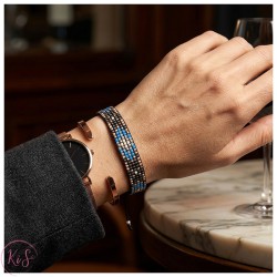 KiS SUSAN - BRANSOLETKA TKANA Z KORALIKÓW