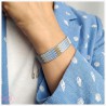 KiS PASTELOWY PORANEK BLUE - BRANSOLETKA TKANA
