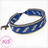 BRANSOLETKA TKANA KiS DENIM BLUE