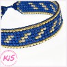 BRANSOLETKA TKANA KiS DENIM BLUE