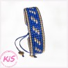 BRANSOLETKA TKANA KiS DENIM BLUE