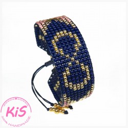 BRANSOLETKA TKANA KiS BLUE INFINITY