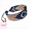 BRANSOLETKA TKANA KiS BLUE INFINITY