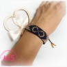 BRANSOLETKA TKANA KiS BLUE INFINITY