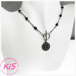 NASZYJNIK Z PERŁAMI SWAROVSKI KiS NEW MANDALA