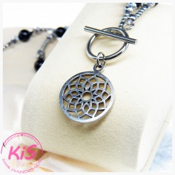 NASZYJNIK Z PERŁAMI SWAROVSKI KiS NEW MANDALA