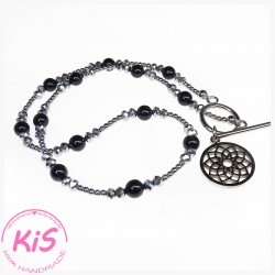NASZYJNIK Z PERŁAMI SWAROVSKI KiS NEW MANDALA