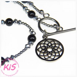 NASZYJNIK Z PERŁAMI SWAROVSKI KiS NEW MANDALA