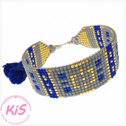 BRANSOLETKA TKANA KiS SAPPHIRE CITY
