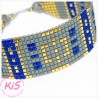 BRANSOLETKA TKANA KiS SAPPHIRE CITY