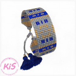 BRANSOLETKA TKANA KiS SAPPHIRE CITY