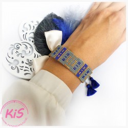 BRANSOLETKA TKANA KiS SAPPHIRE CITY