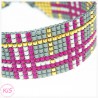 BRANSOLETKA TKANA KiS SUPER PINK