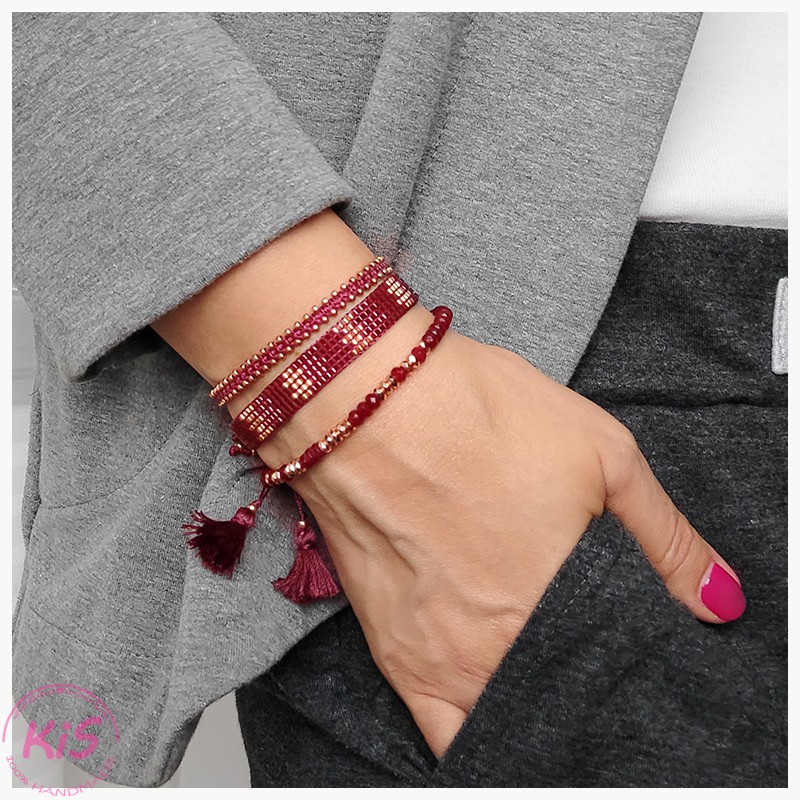ZESTAW BRANSOLETEK KiS LIGHT CHERRY ZESTAW BRANSOLETEK KiS LIGHT CHERRY