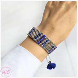 BRANSOLETKA TKANA KiS SAPPHIRE CITY