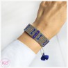 BRANSOLETKA TKANA KiS SAPPHIRE CITY