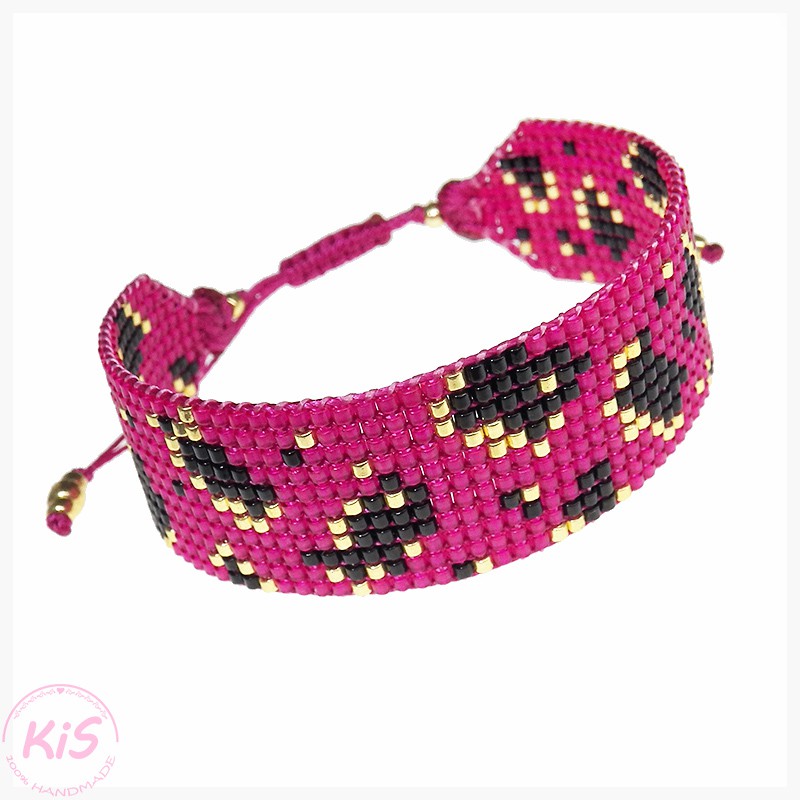 BRANSOLETKA TKANA KiS PINK P BRANSOLETKA TKANA KiS PINK P