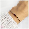 BRANSOLETKA Z KORALIKÓW KiS GARNET MINI