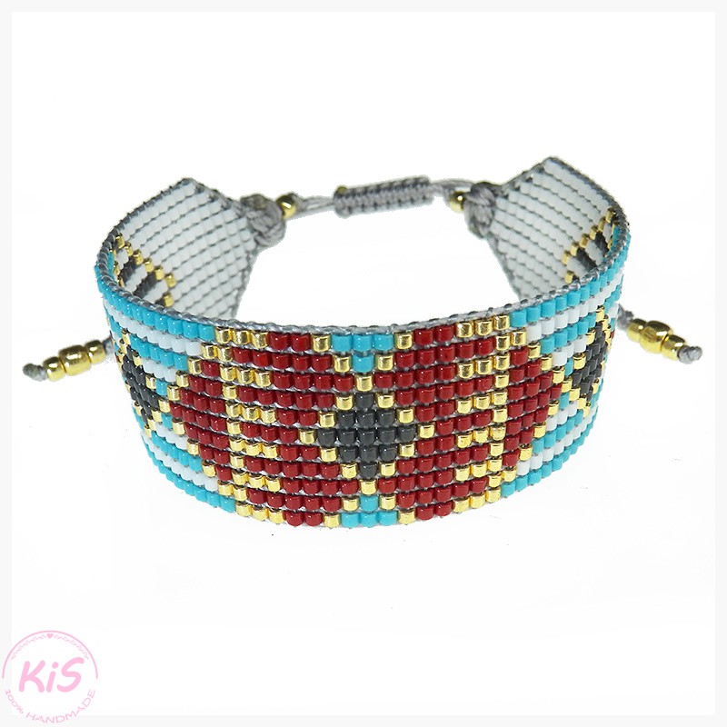 BRANSOLETKA TKANA KiS KOLOROWY MIX 2 BRANSOLETKA TKANA KiS KOLOROWY MIX 2