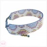 BRANSOLETKA TKANA KiS LETNIE BLUE