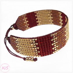 BRANSOLETKA TKANA KiS RUBY BLOCKS