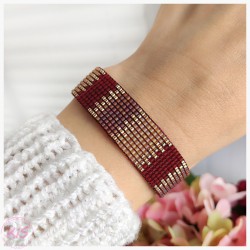 BRANSOLETKA TKANA KiS RUBY BLOCKS