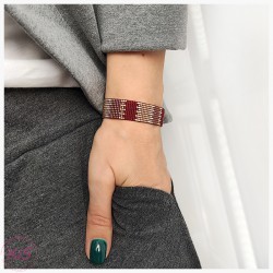 BRANSOLETKA TKANA KiS RUBY BLOCKS
