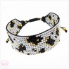 BRANSOLETKA TKANA KiS WHITE P
