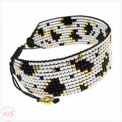 BRANSOLETKA TKANA KiS WHITE P