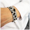 BRANSOLETKA TKANA KiS WHITE P