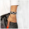 BRANSOLETKA TKANA KiS WHITE P