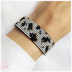 BRANSOLETKA TKANA KiS WHITE P
