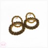 KOLCZYKI SZTYFTY KiS OLD GOLD RING