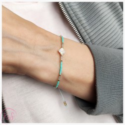 BRANSOLETKA Z KORALIKÓW KiS MINI MINT