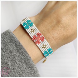 BRANSOLETKA TKANA KiS FLORA